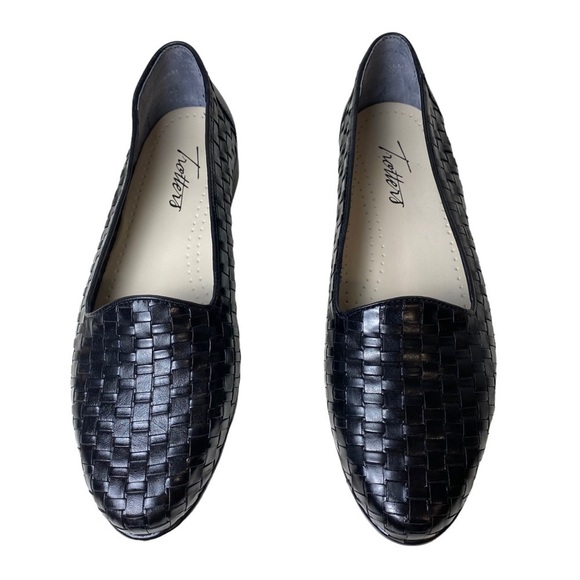 Trotters The Lizette Leather Woven Black Loafers Women’s Size 5 Medium T5158-591 - Picture 3 of 10
